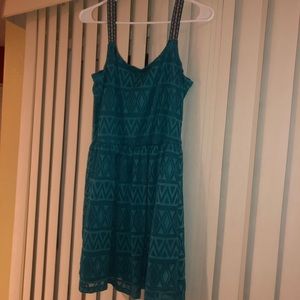 Dark teal dress